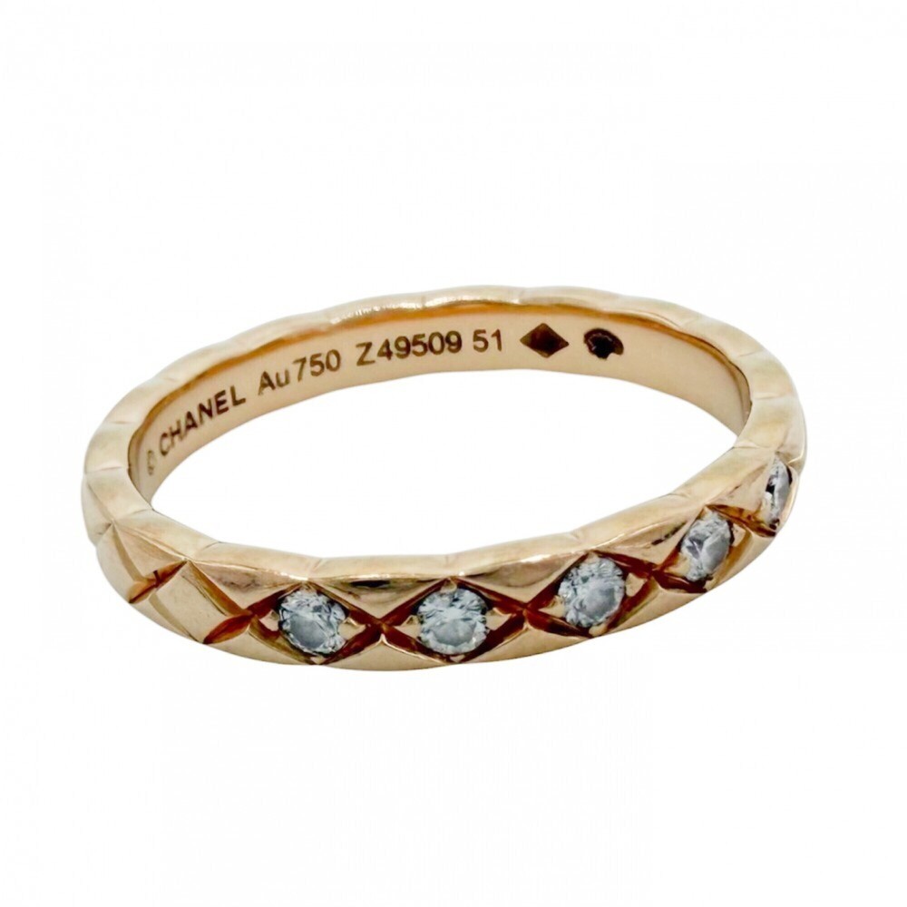 CHANEL 18k Gold Diamond Ring